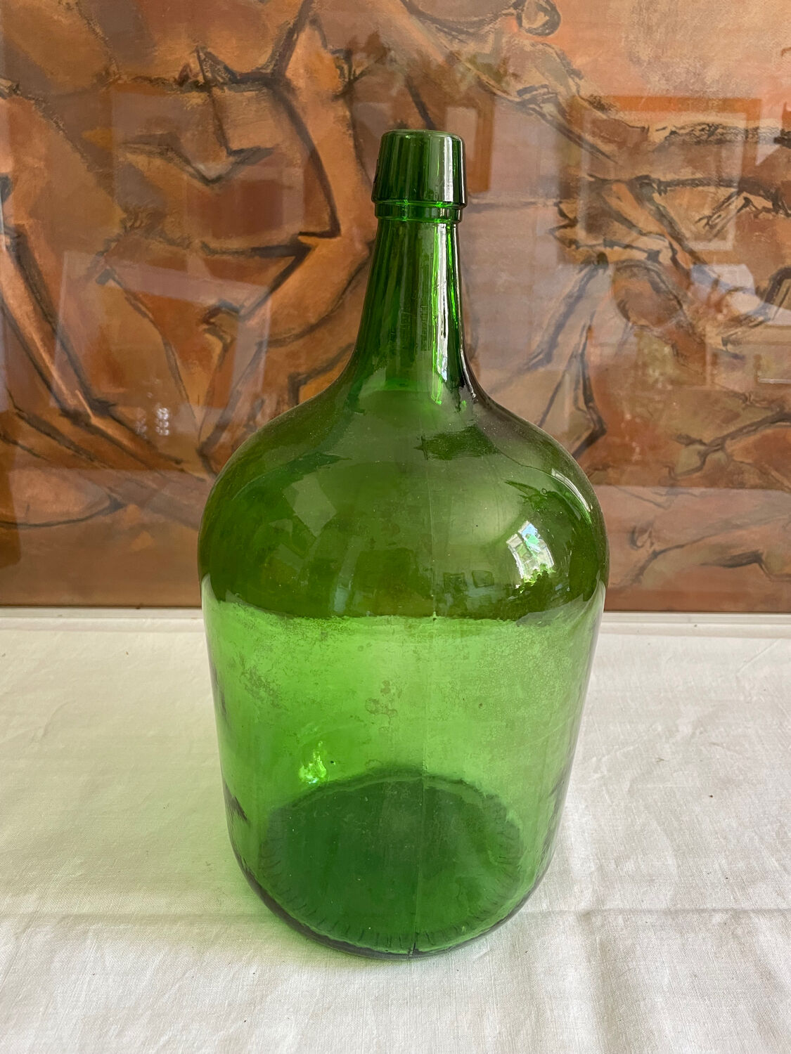 Demijohn bottle green