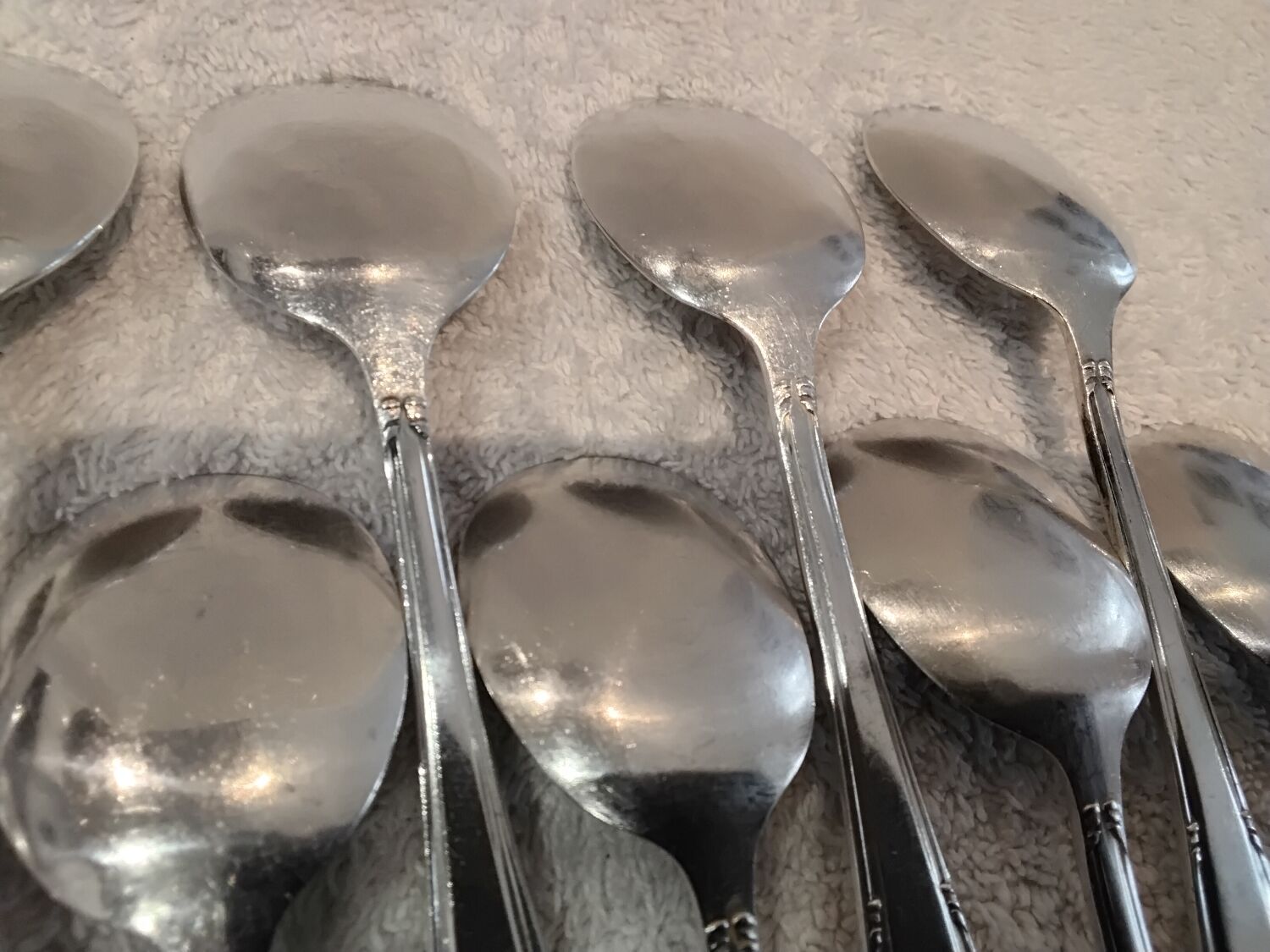 11 silver-plated ice cream scoops, goldsmith, art deco style
