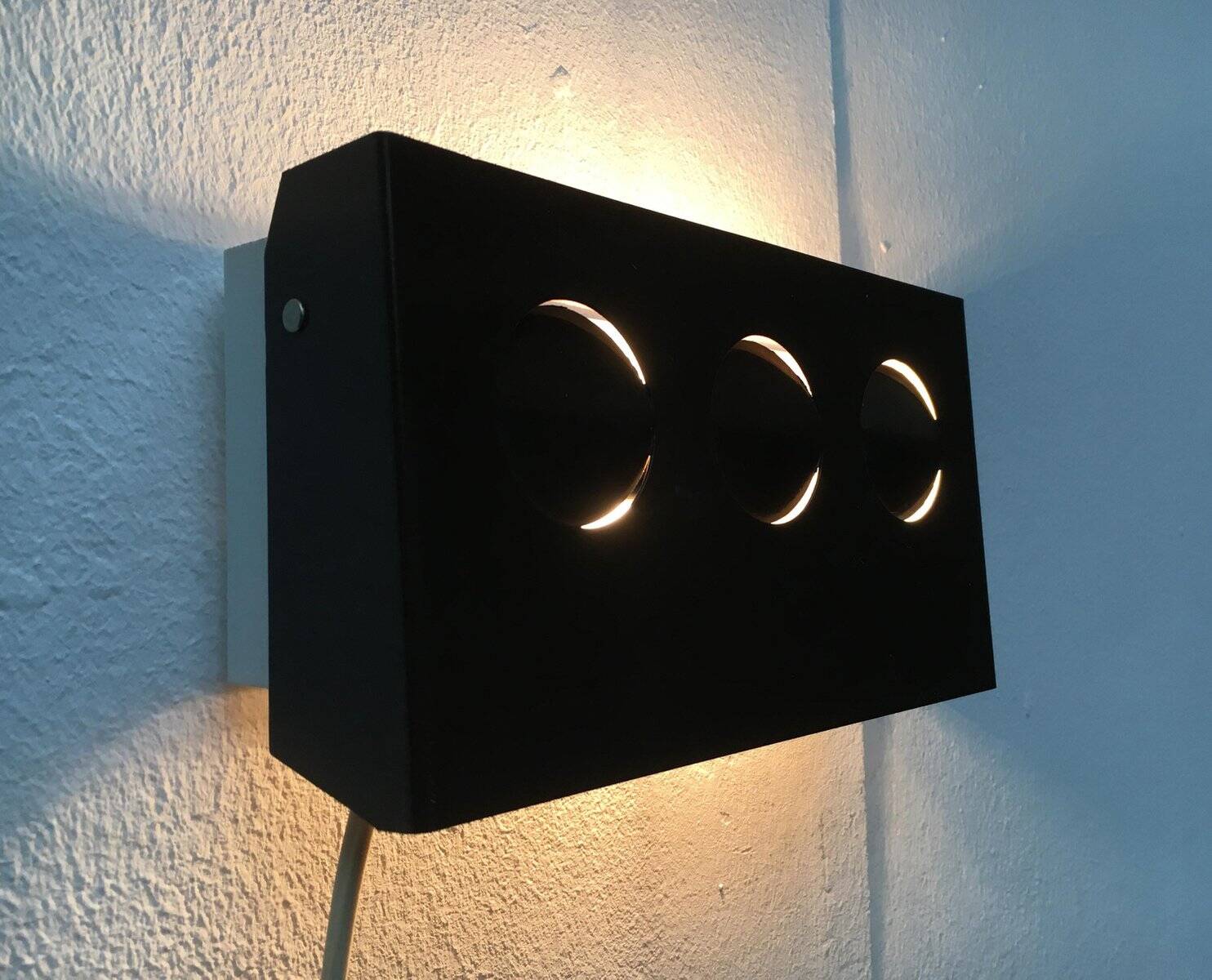 Lampe murale danoise vintage de l'ère spatiale de Hamalux