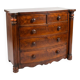 Commode galbée ancienne en acajou
