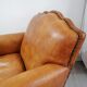 Leather club chair, fully restored