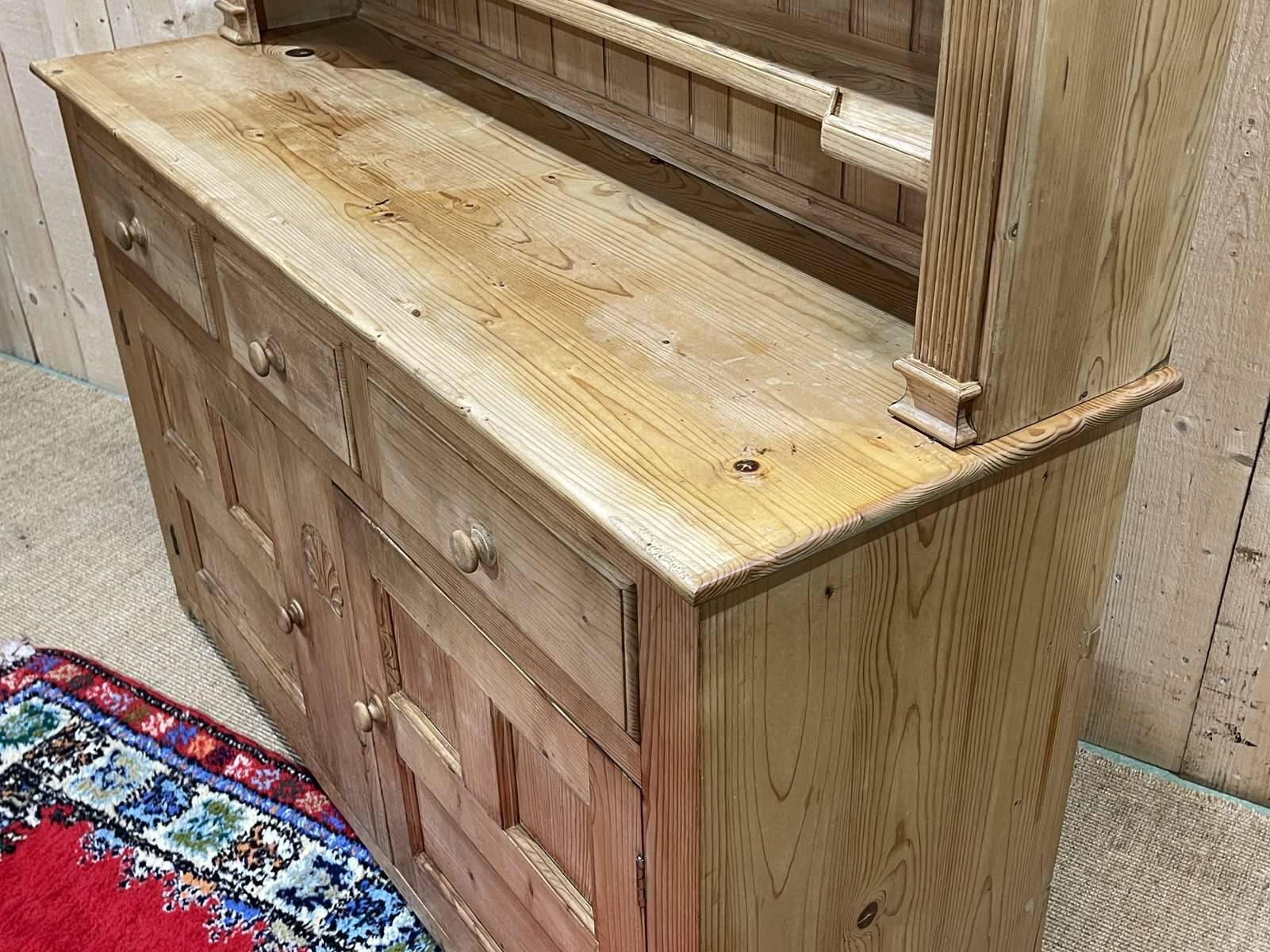 1950s English pine dresser