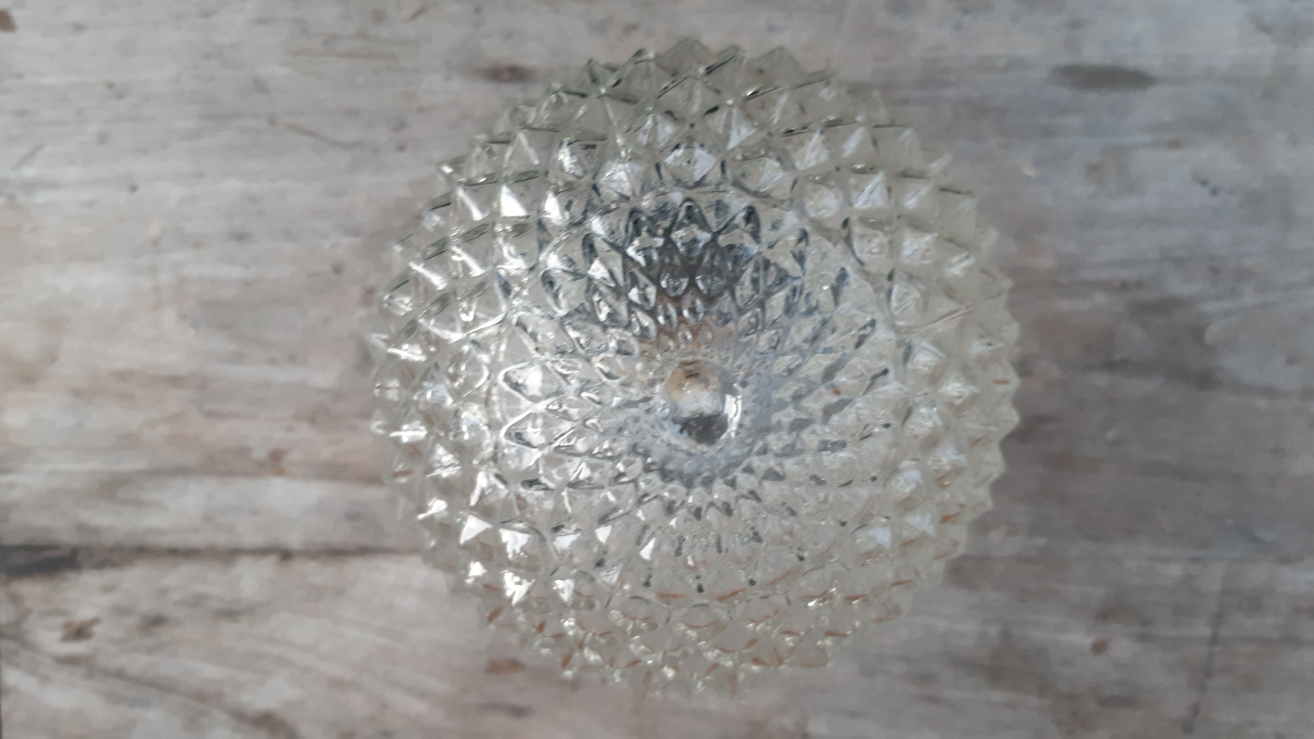 Wall light 1970 chiseled glass