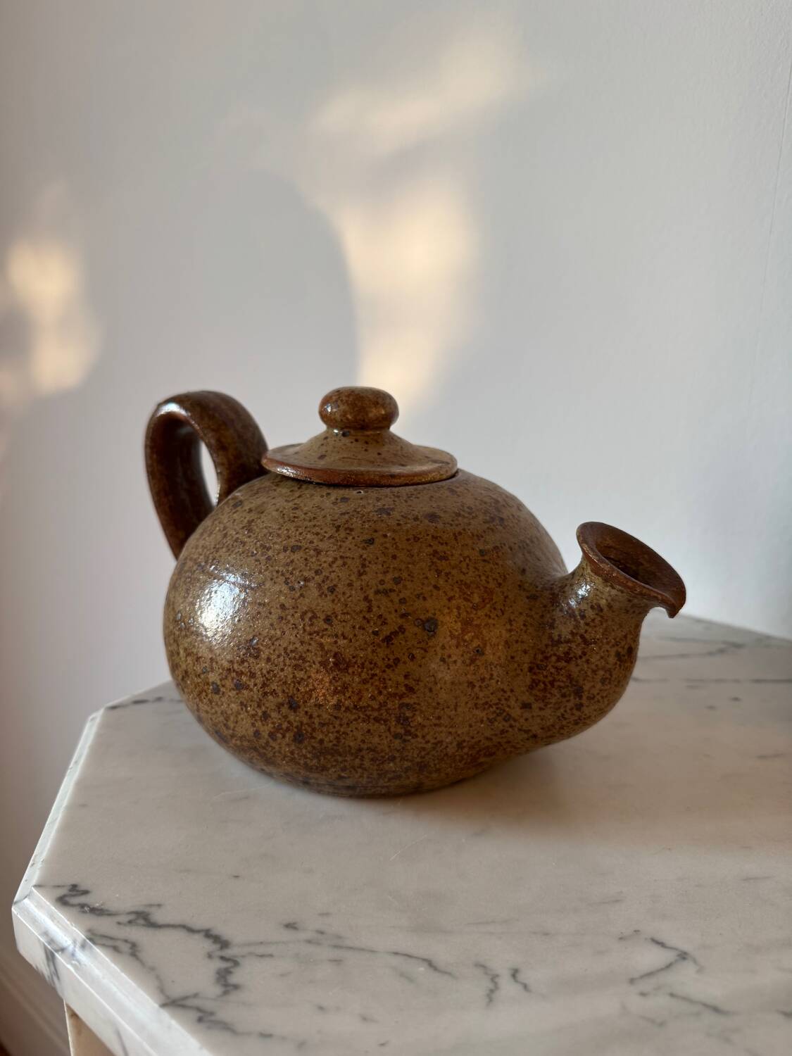 Speckled stoneware teapot 🫖