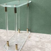 Console, altuglass, années 1970, dans le goût de Charles Hollis Jones