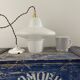 Vintage suspension in electrified white opaline to nine
