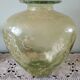Large heart-shaped vase - glass & resin ribbed applications