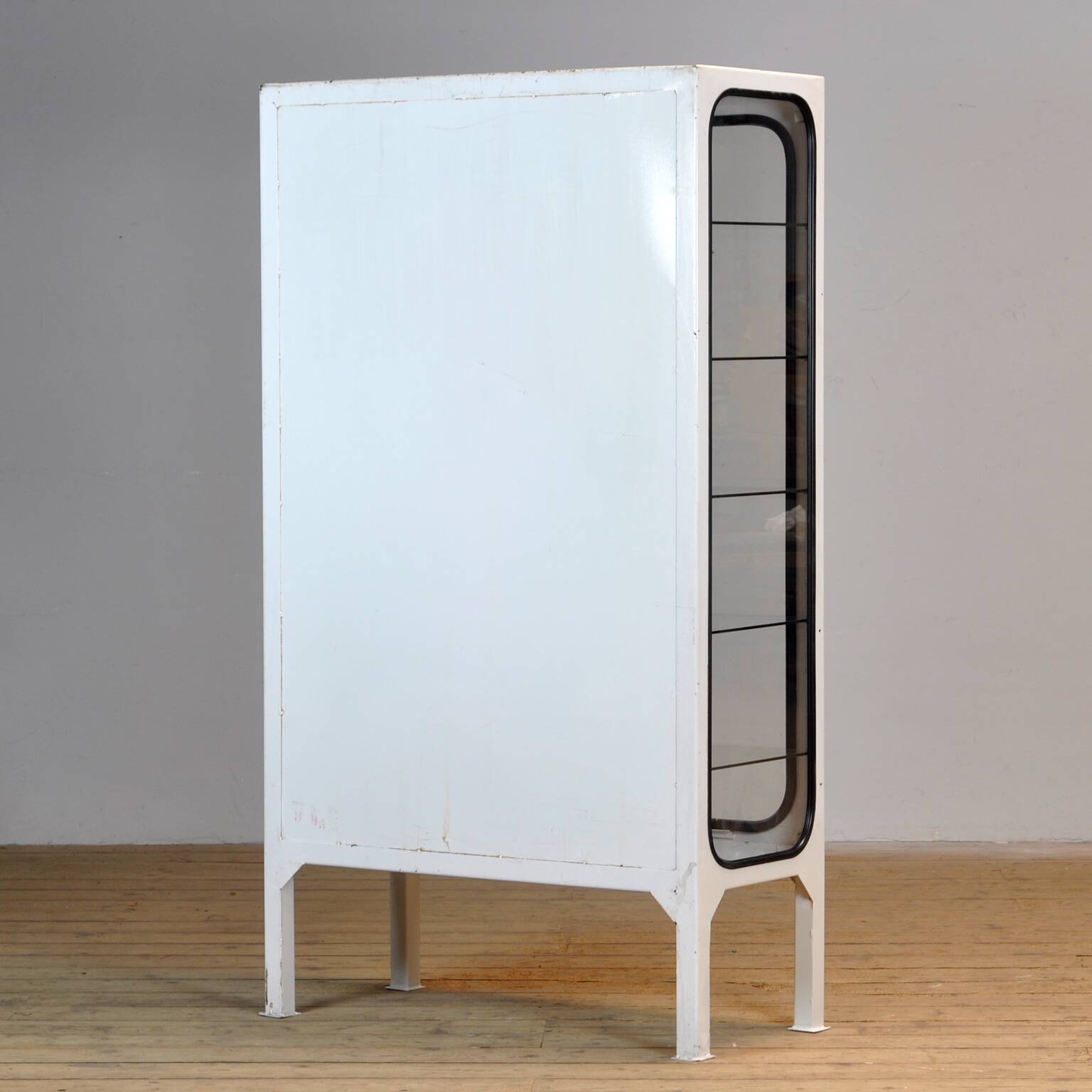 Vintage iron and glass medicine cabinet, 1970s