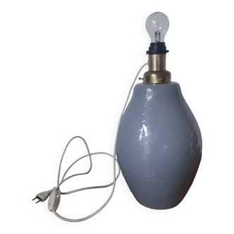 Striated Murano glass lamp, 1970s