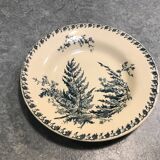 Assiette ancienne porcelaine opaline de Gien