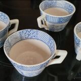 Set of 4 Luneville Lace Cups 1930