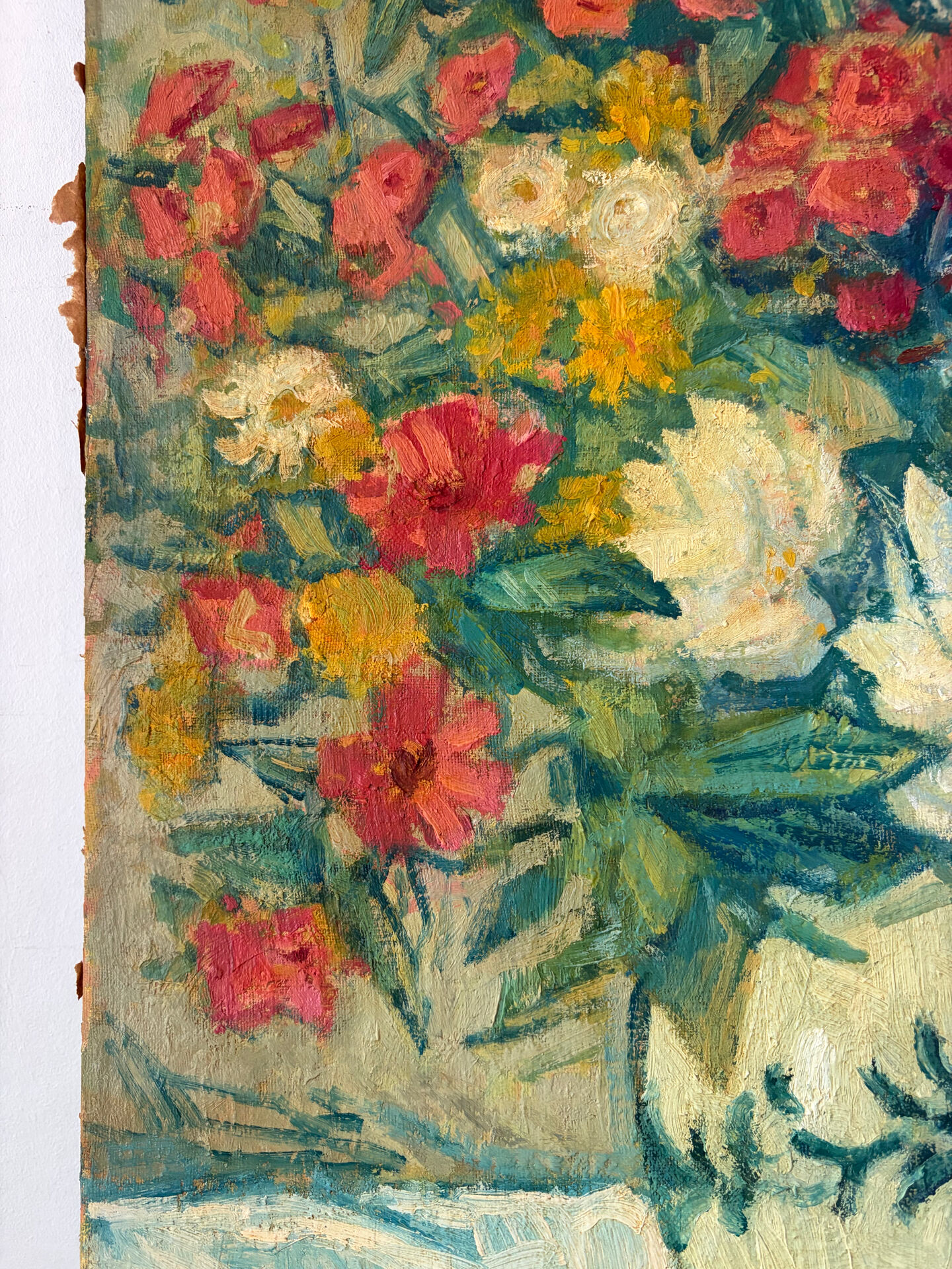 Bouquet Vibrant, huile sur panneau signé 1939