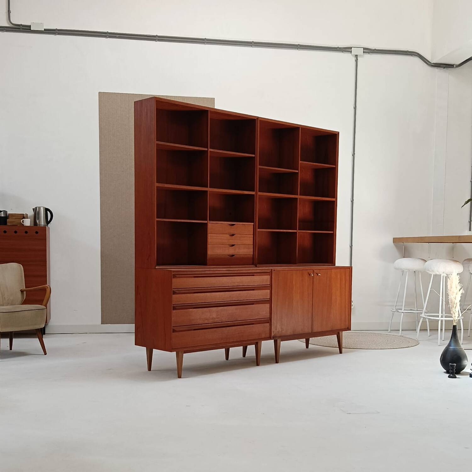 Mid Century boekenkast