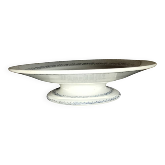 Plateau fruits en faïence porcelaine de Gien Terre de fer