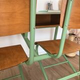 Bureau d'écolier double des années 70