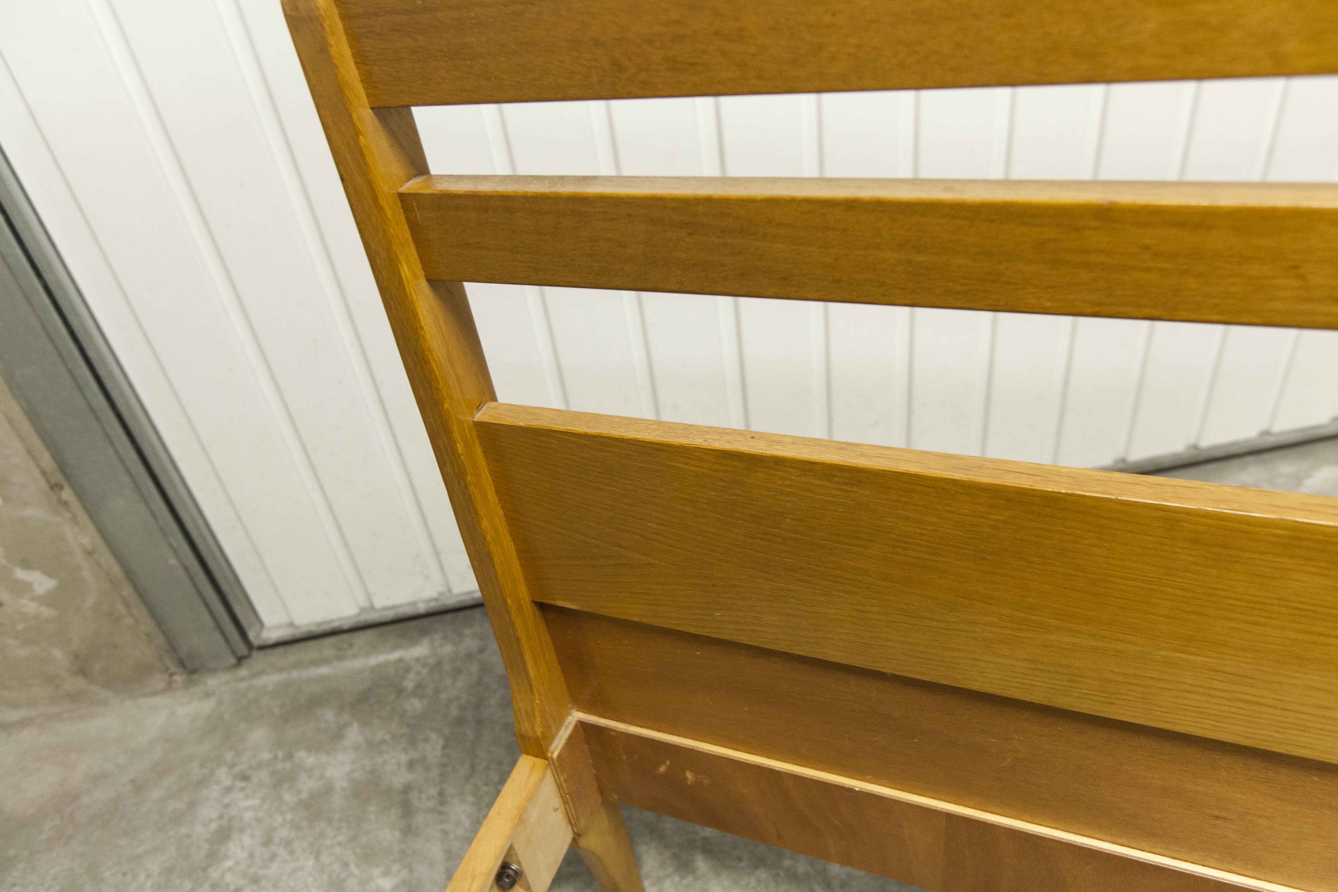 Pair of 1960 Scandinavian twin beds in solid beech