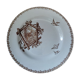 Assiette plate terre de fer Paris oiseau porcelaine