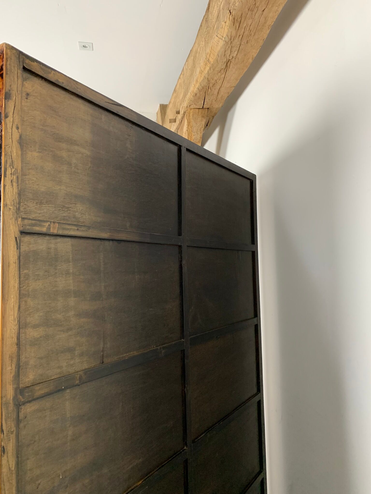 Vintage bookcase asian black