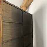 Vintage bookcase asian black
