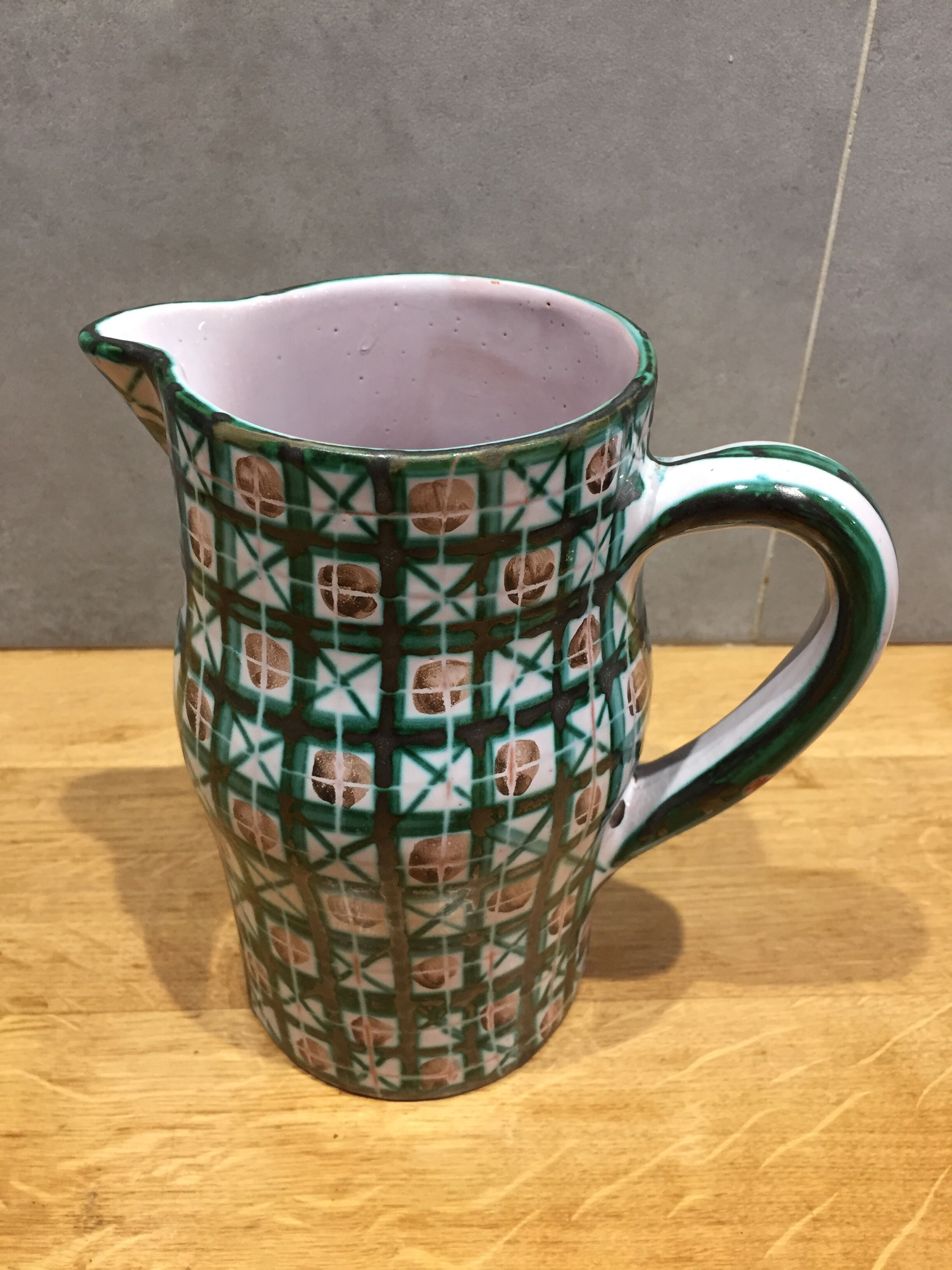 Robert Picault Vallauris ceramic pitcher 60s