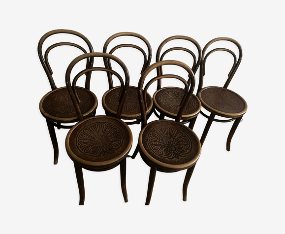 6 chaises bistrot signées Thonet