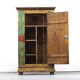 Rustic Farmhouse Folk Art Painted Bridal Cabinet