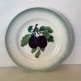 Paire d’anciennes assiettes fruits saint Amand