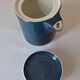 Teapot and milk jug, selfish, stackable. Sarreguemines. 1980s.