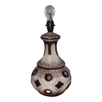 Pied de lampe en céramique