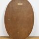 Hollywood Regency Style Oval Brass Bezel Mirror – 1970