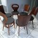 Lot 6 chairs Bistro Baumann mismatched Dove, Mondor