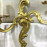 Paire d'appliques en bronze style Louis XV