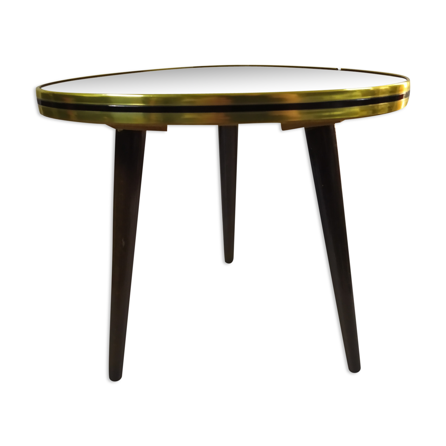 Porte plante tripode en formica décor chinois