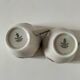 Vintage Winterling espresso cup duo, 70s floral design.