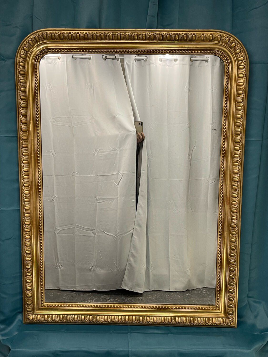 Late nineteenth mirror 146x106cm