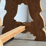 Pitch pine chalet table