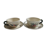 Old earthenware cups Villeroy & Boch 1562 Old Strasbourg