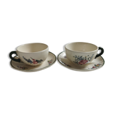 Old earthenware cups Villeroy & Boch 1562 Old Strasbourg