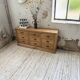 Pine craft cabinet with drawers