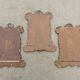 Set of 3 old tin frames stamped late nineteenth century