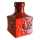 Red ceramic table lamp Germany 1970s