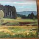 Huile paysage vintage