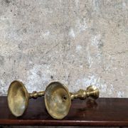 Pair of brass candlesticks