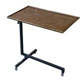 Chariot de service des années 60 et 70, table d'appoint pour dinette, design marron de l'ère spatiale