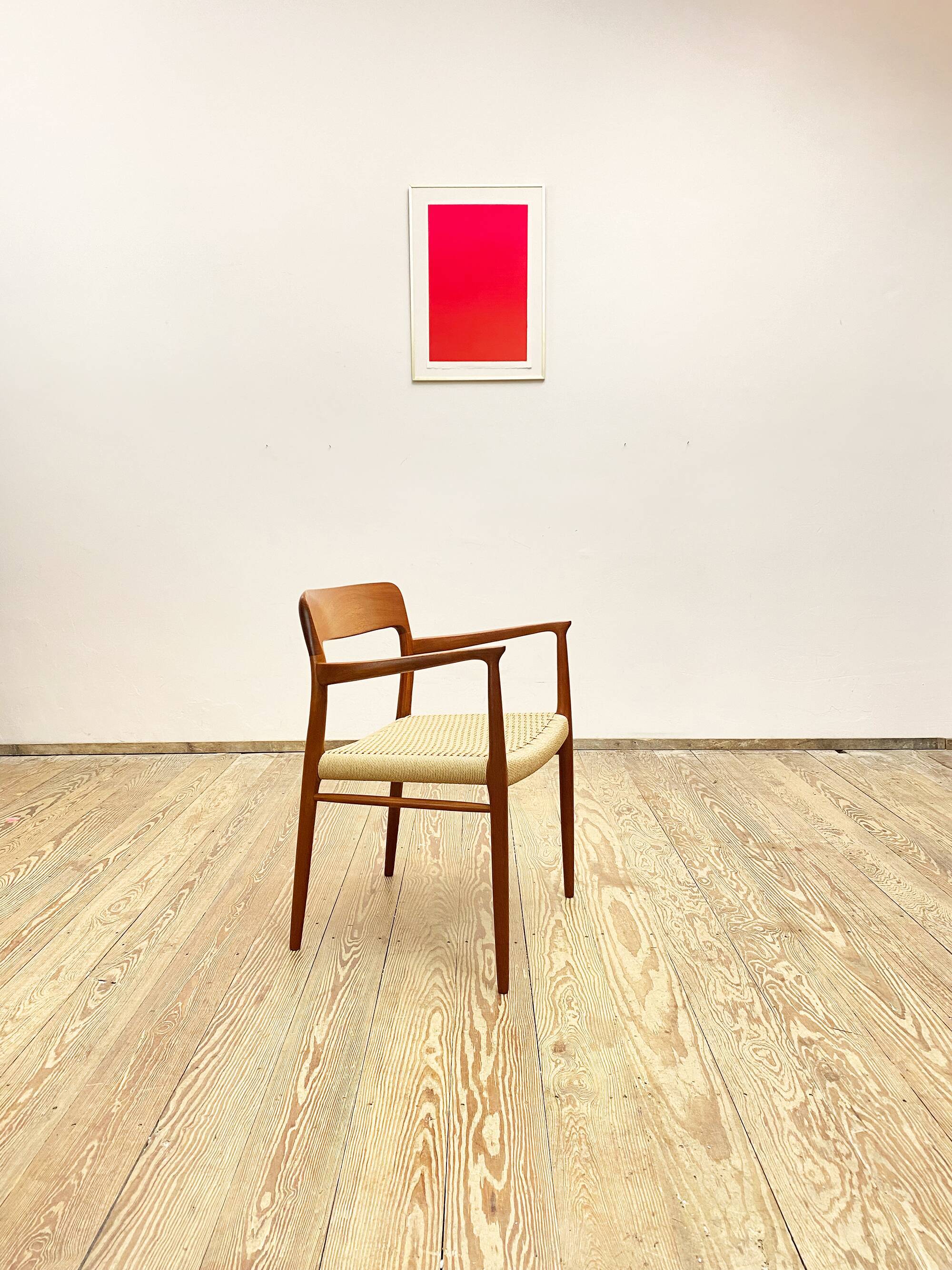 Mid century teak armrest chair by Niels O. Møller for J.L. Moller, Model 56, Denmark, 1950s