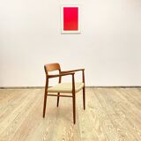 Mid century teak armrest chair by Niels O. Møller for J.L. Moller, Model 56, Denmark, 1950s