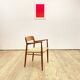 Mid century teak armrest chair by Niels O. Møller for J.L. Moller, Model 56, Denmark, 1950s