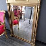 Antique gilded trumeau mirror 93x120cm