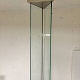 Lampadaire verre et àcier chromé, Mauro Marzollo, TVE 1980