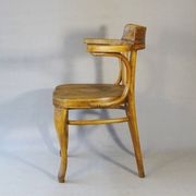 Thonet office chair No. 6150 from 1911, saddle wood seat - Bentwood -